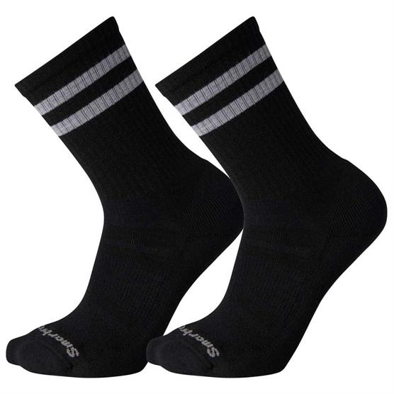 Smartwool Athletic Uldstrømper 2-Pak - Sort Tilbud