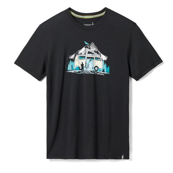 Smartwool River Van Graphic T-Shirt - Sort tilbud!