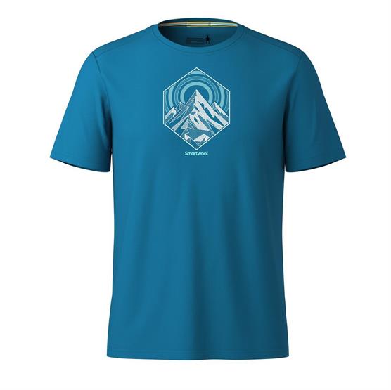 Smartwool Peak Energy T-shirt til mænd - Nival Blue