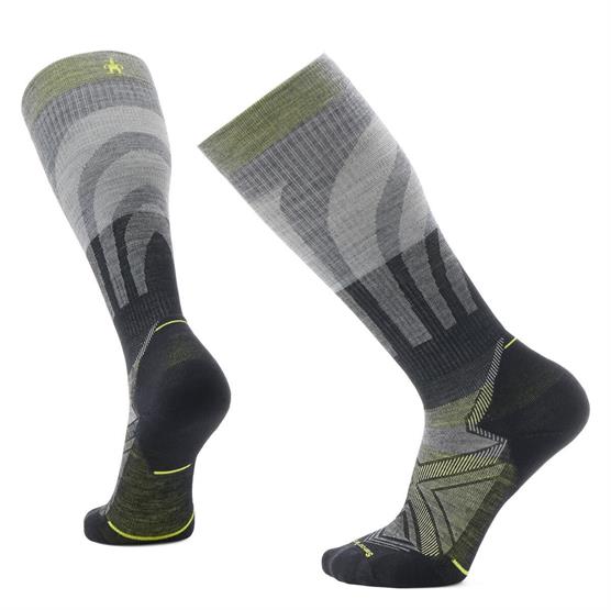 Smartwool Run Targeted Cushion Compression Otc Socks  Medium Gray