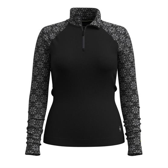 Smartwool Merino Undertrøje med 1/4 Zip - Black Digi