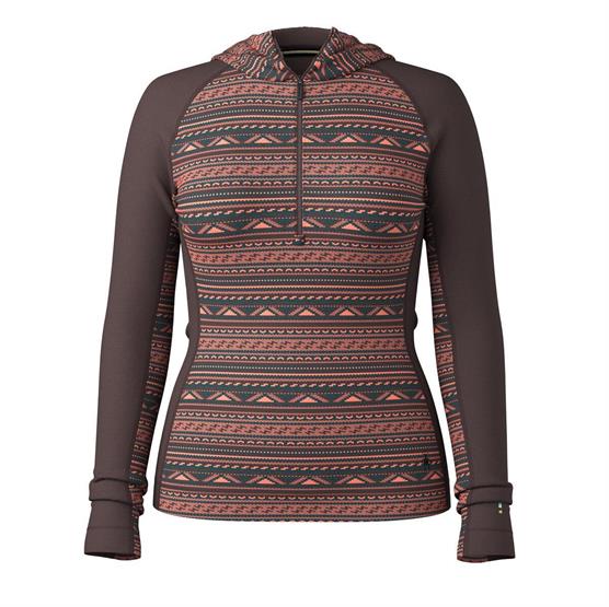 Smartwool Womens Merino Base Layer   Zip Hoodie  Coral Reef