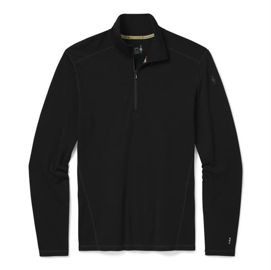 Smartwool Merino Uldundertrøje med Zip - Sort