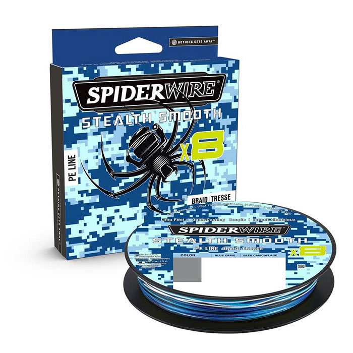 Spiderwire Stealth Smooth X8 Fletline 150m - Blå Tilbud