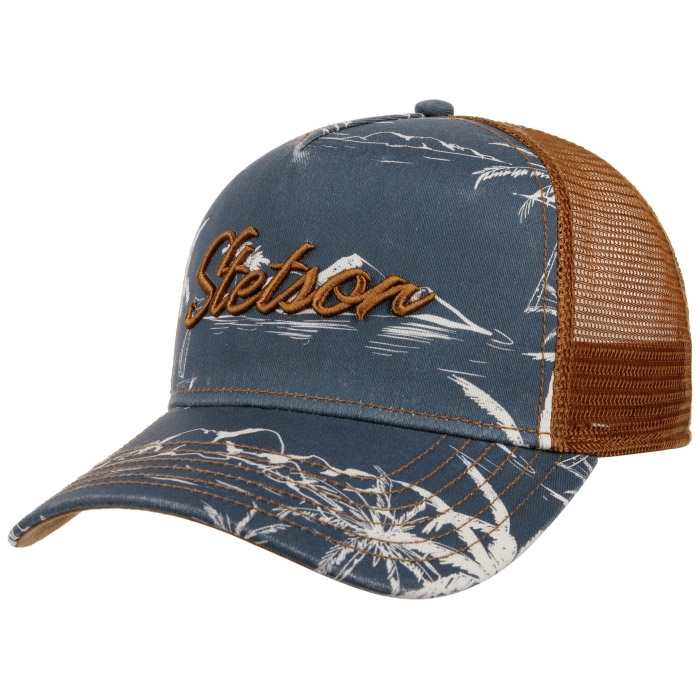 Stetson Trucker Cap med Aloha Print - Kvalitets Baseball Kasket