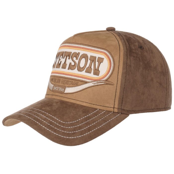 Stetson Trucker Cap Buffalo Horn  Brun   Baseball Cap  Kasket