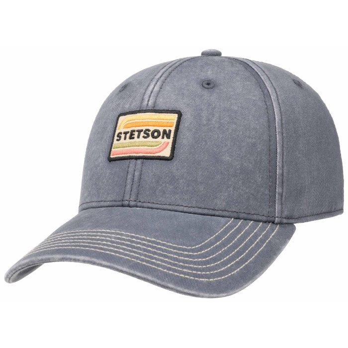 Stetson Grå Baseball Cap med UV Beskyttelse UPF 40+
