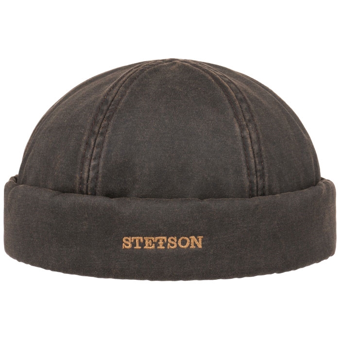 Stetson Docker Kasket i Vokset Bomuld - Brun UPF40+