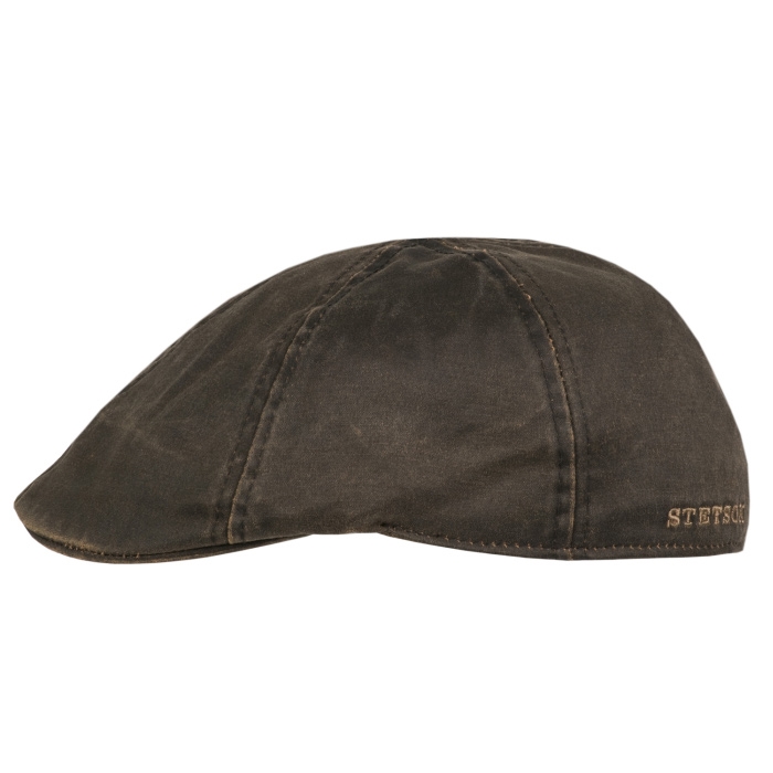 Stetson Duck Canvas Kasket med UV Beskyttelse - Mørkebrun