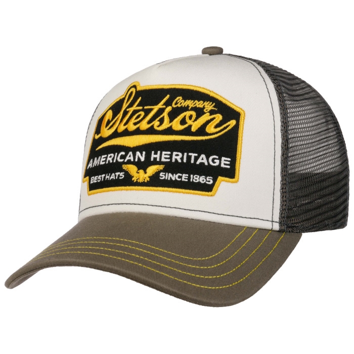 Stetson Trucker Cap American Heritage  Khaki   Baseball Cap  Kasket