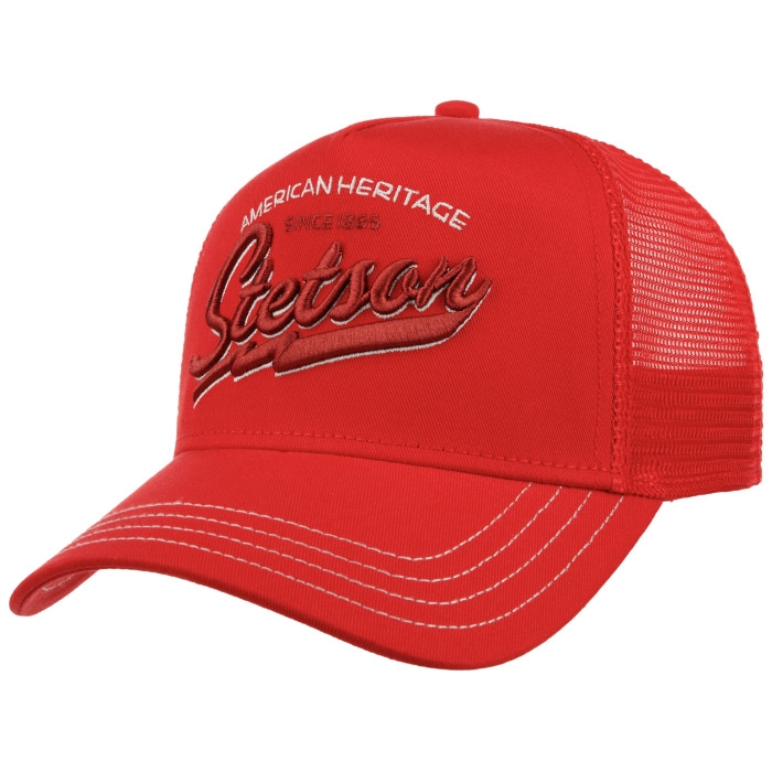 Stetson Trucker Kasket American Heritage - Rød Kvalitet!