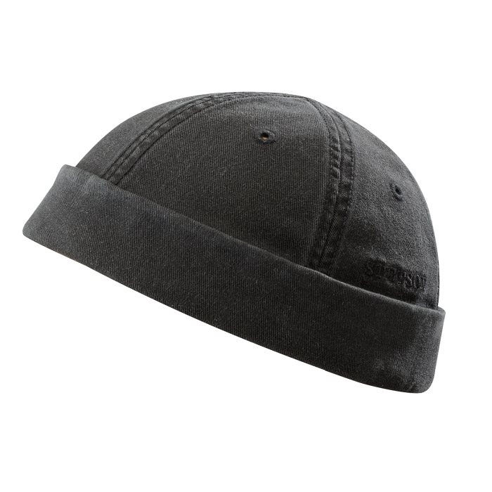 Stetson Docker Kasket i Sort med UPF40 Solbeskyttelse