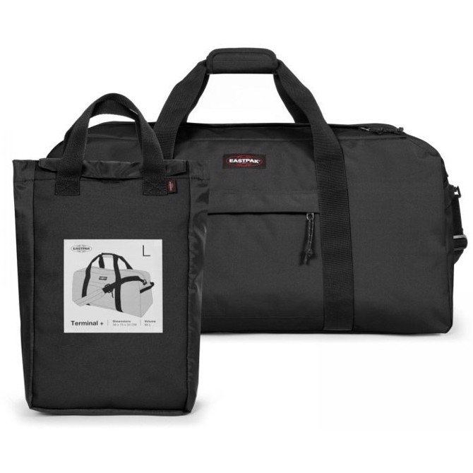 Eastpak Terminal 96L Duffeltaske – Sort Rejsetaske til Eventyr