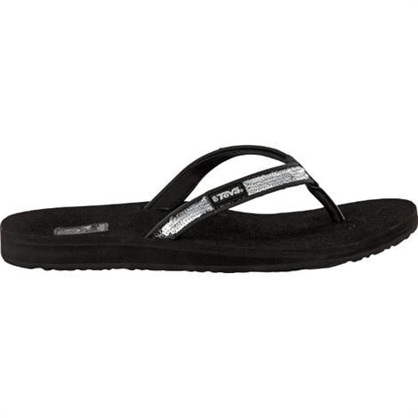 Teva Contoured Ribbon Mush Sandaler til Dame - Sølv Bling