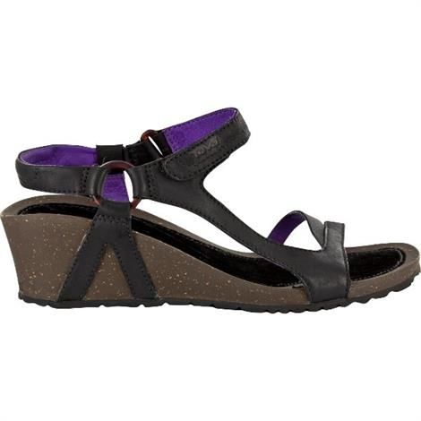 Teva Cabrillo Universal Wedge Sandal til Damer - Sort/Lilla