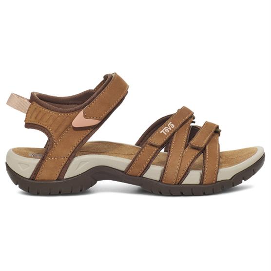 Teva Tirra Leather Sandaler til Dame - Honey Brown