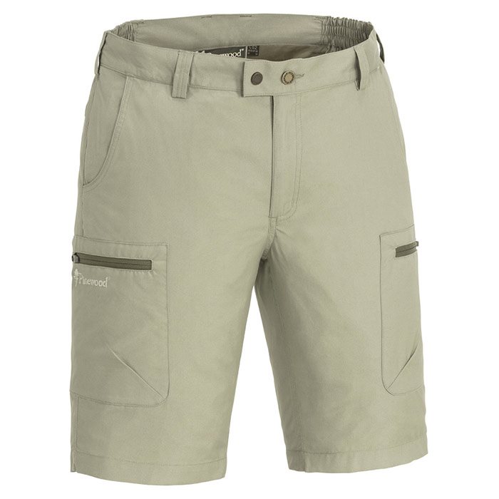 Komfortable Tiveden TC Stretch Shorts i Lys Khaki - Udsalg!