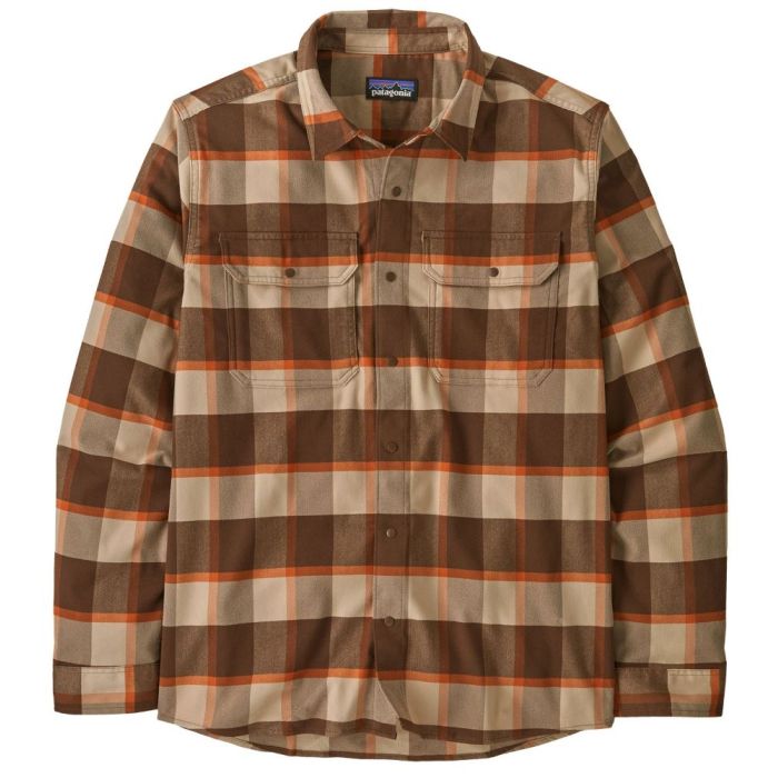 Patagonia Canyonite Flannel Skjorte Cliff S Edge:molasses Brown