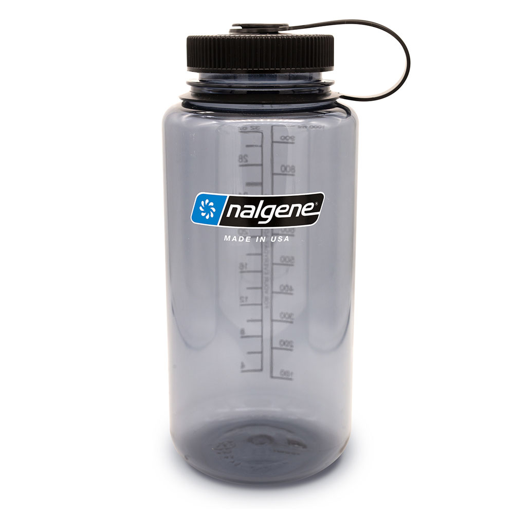 Nalgene  Wide Mouth Sustain  Drikkeflaske   L Grey Black   Liter
