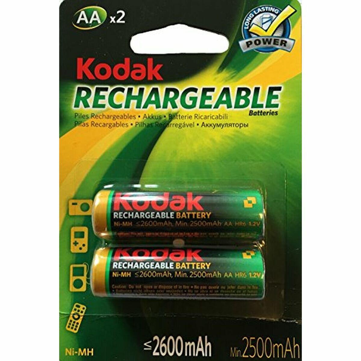 Genopladeligt Batteri Lr  Kodak Ni Mh   Mah   Pcs