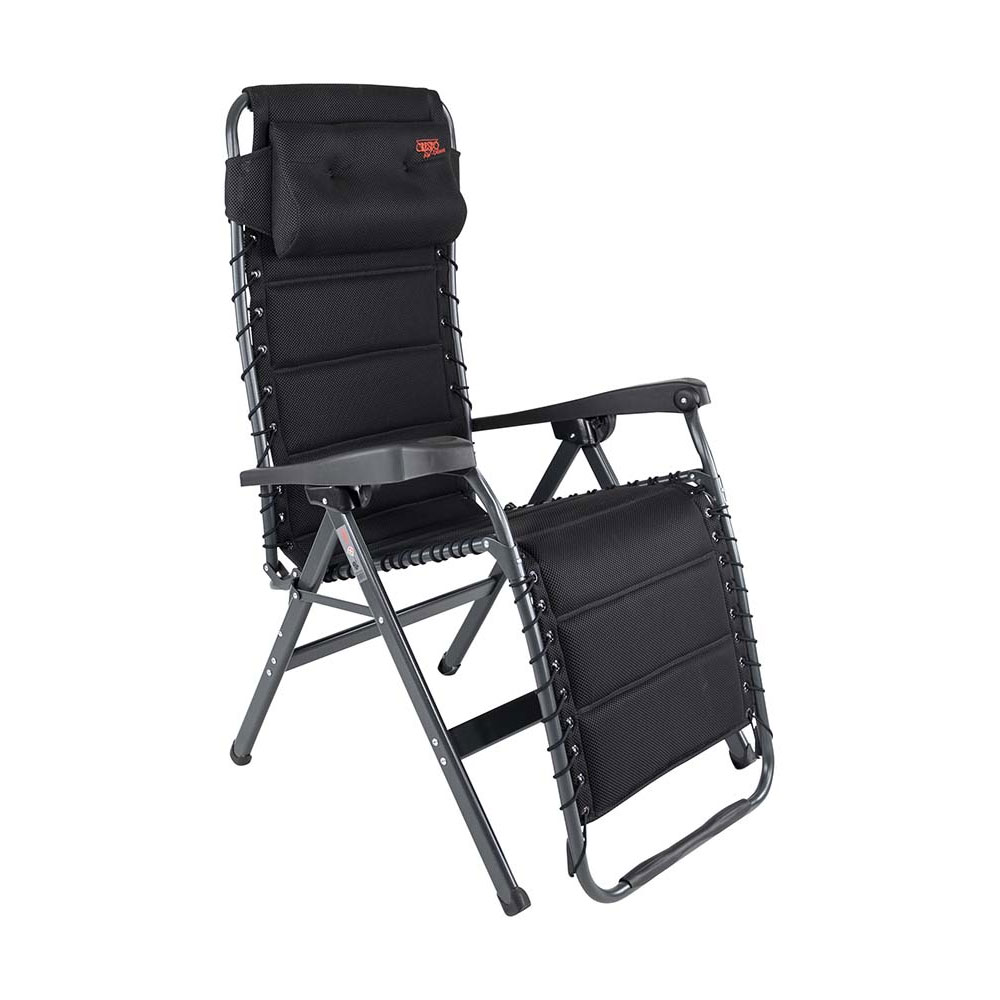 Crespo Relaxstol Air Deluxe med Nakkepude - Sort