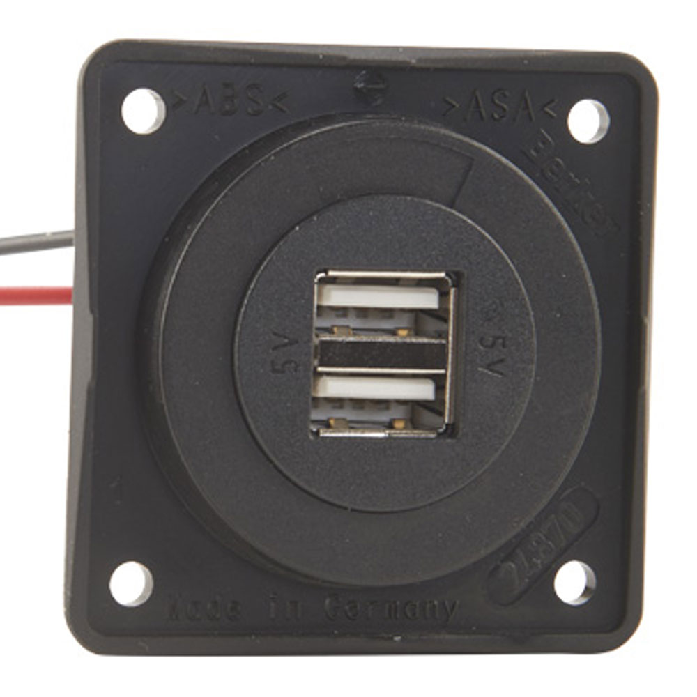 Berker Indbygningsstikdåse med USB - Dobbelt 12V 3A