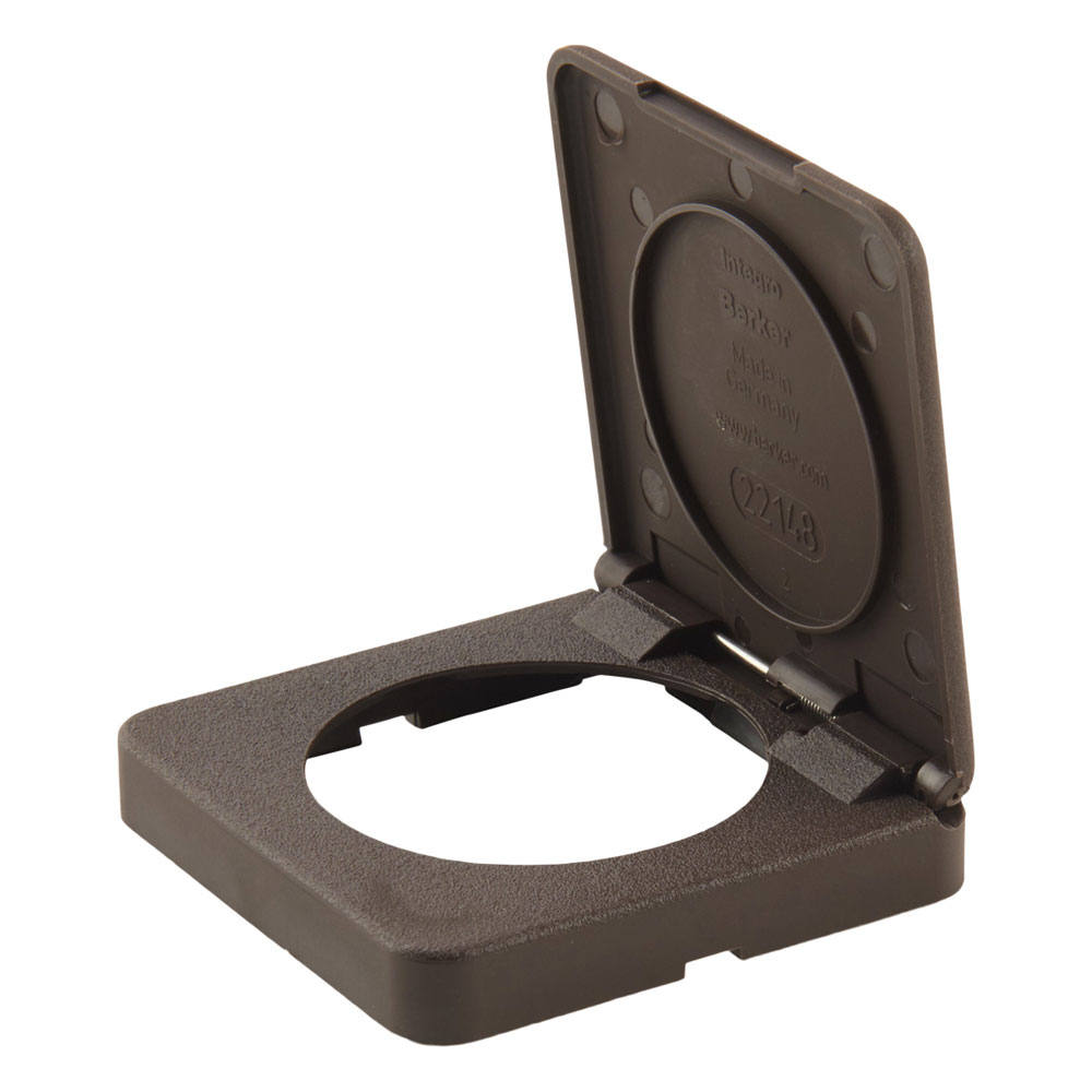 Berker  Integro Classic  Rammer Single Classic Med Klap   Brun