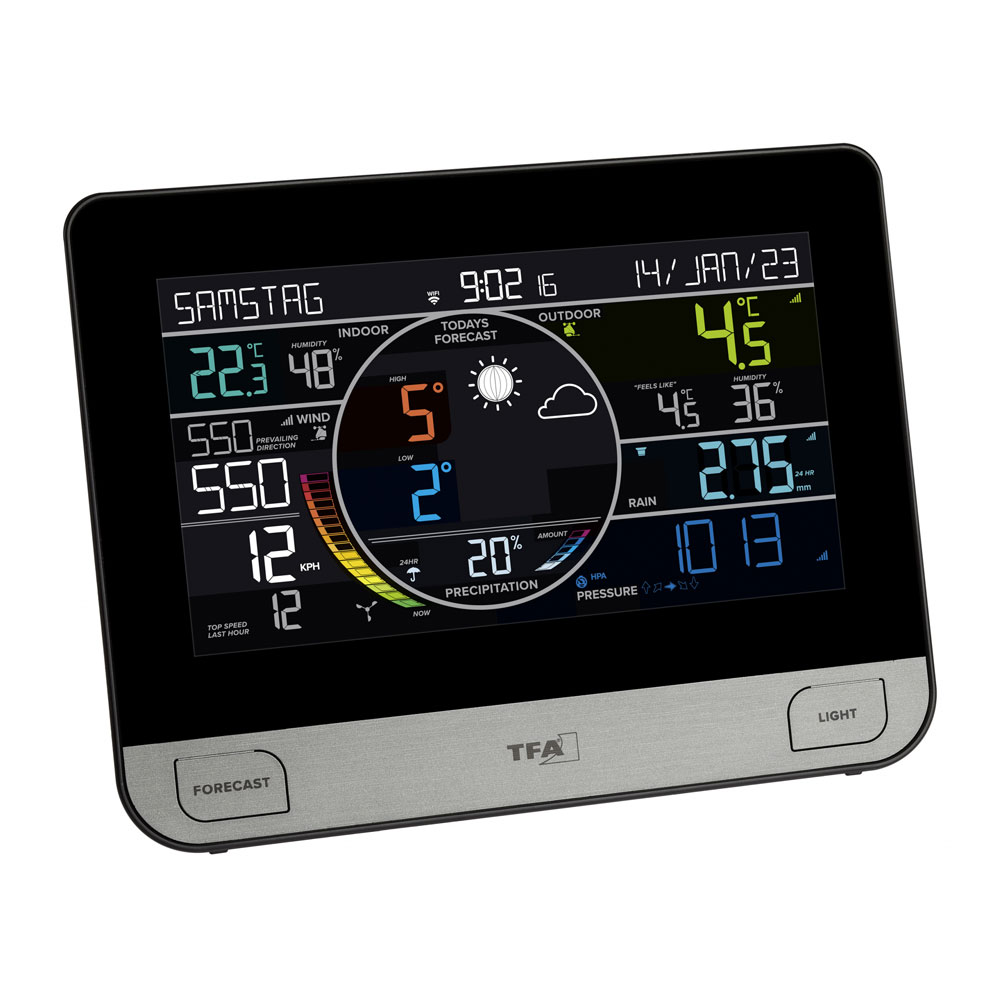 Tfa View Pro Wifi Vejrstation med Farvedisplay og WiFi