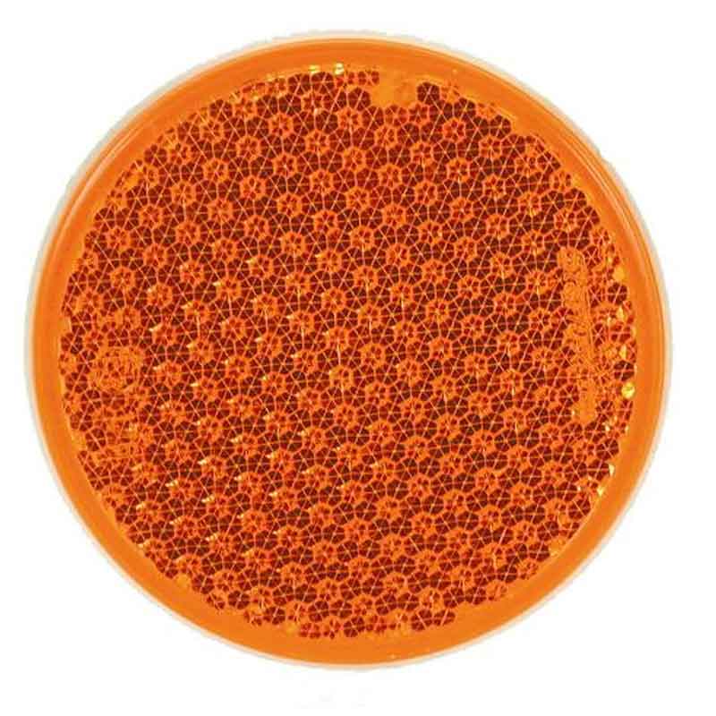 Selvklæbende Gul Rund Refleks Ø 54 mm - Godt Tilbud!