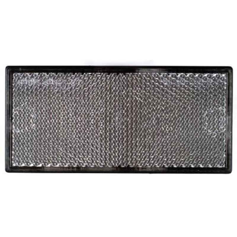 Firkantet Selvklæbende Refleks 50 x 106 mm - Hvid
