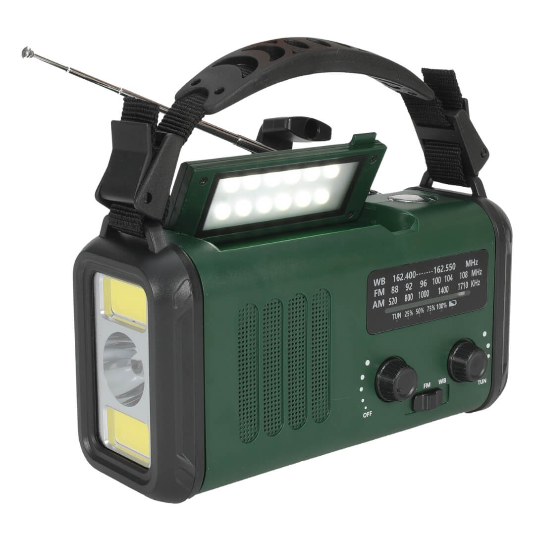 Nødradio Fm Pro  Mah   Håndsving   Solcelle