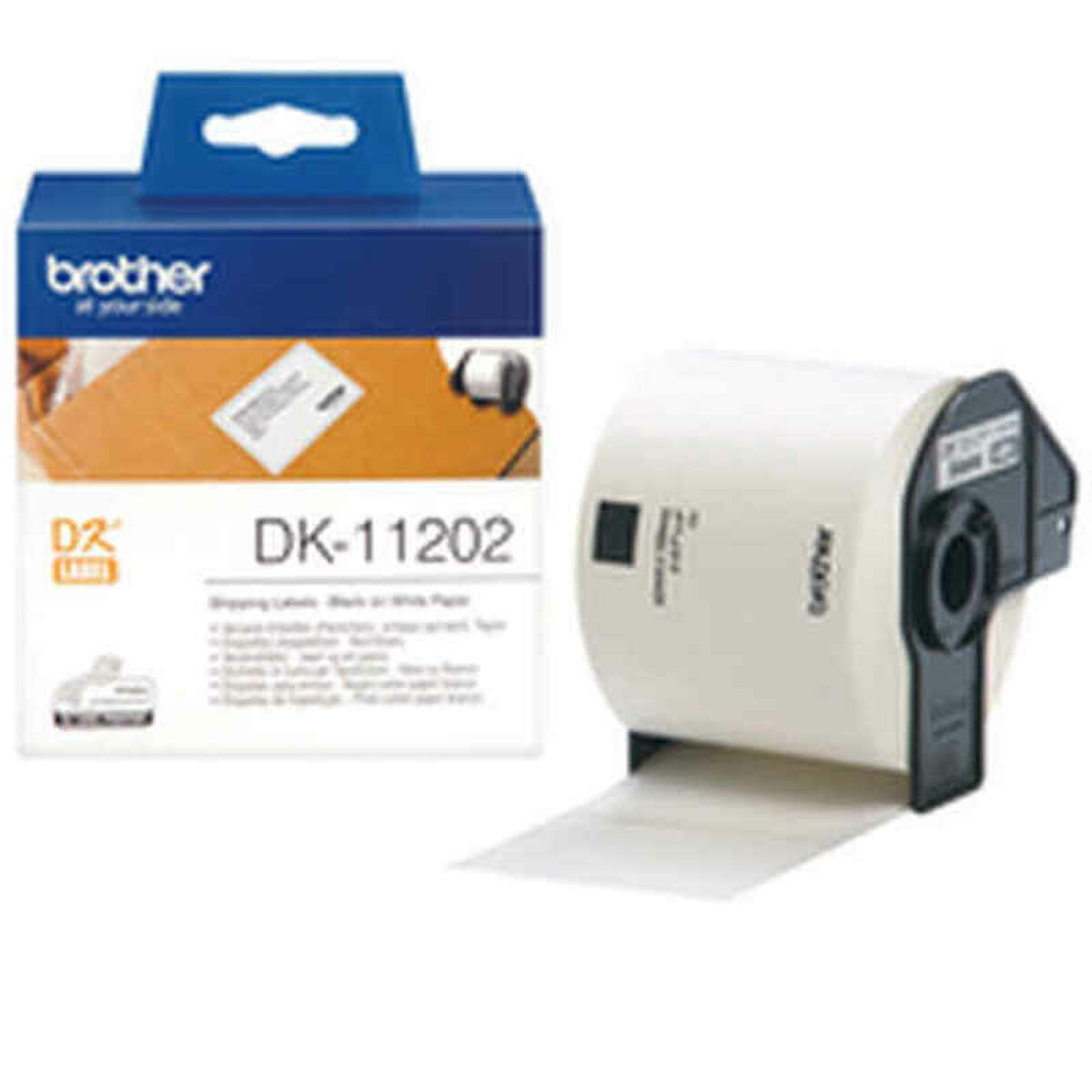 Printer Labels Brother Dk Hvid Sort Enheder