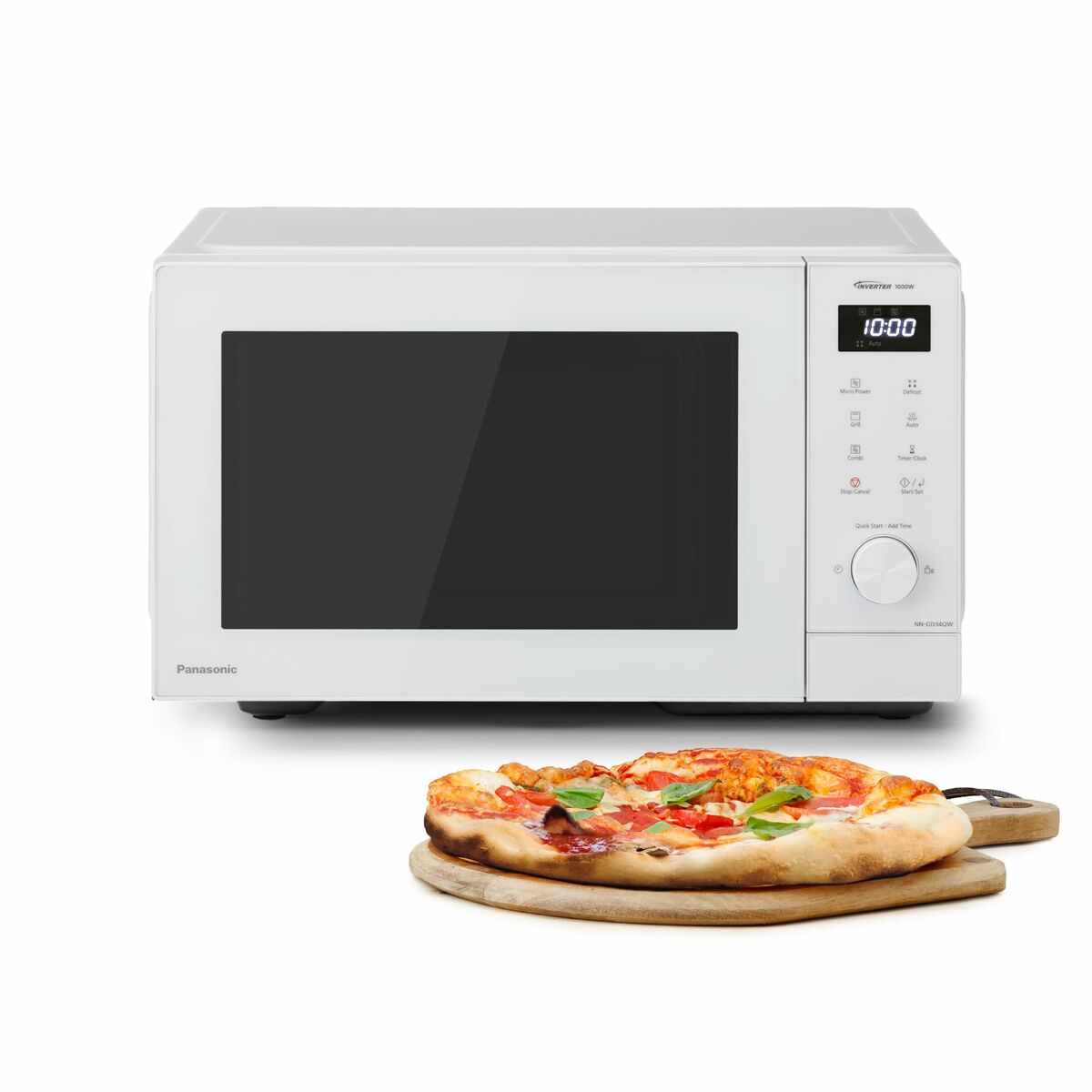 Mikrobølgeovnen Med Grill Panasonic Nn Gd Qwepg Hvid  Refurbished A