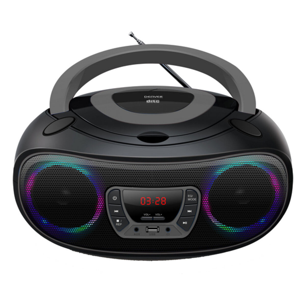Radio Cd Bluetooth Mp  Denver Electronics Tcl Bt Grey  W Grå Sort Grå