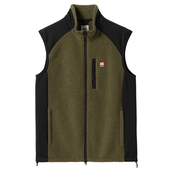 ? North Mens Tindur Shearling Vest  Winter Moss
