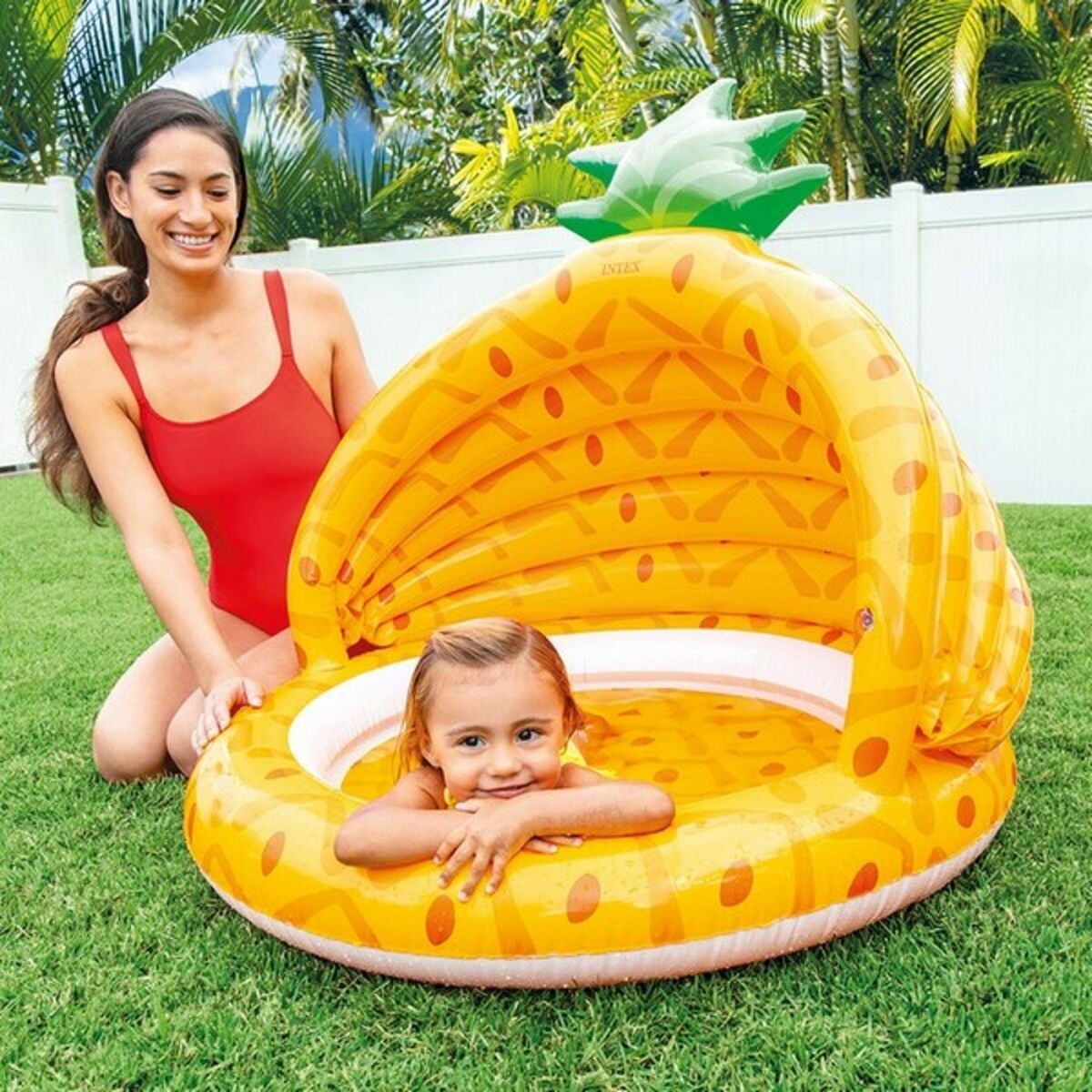 Oppustelig Pool Intex Pineapple   X   Cm