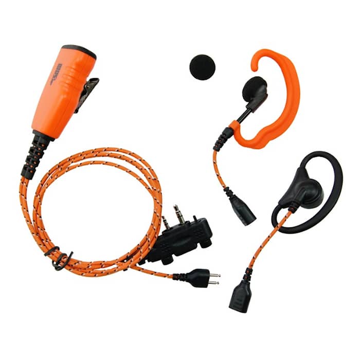 Proequip Pro U610LS Orange Stofkabel med Peltor Ørebøjler