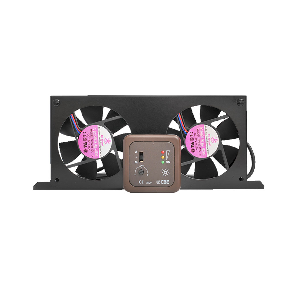 Dobbelt Køleskabsventilator 12V 2,6W til Campingvogn