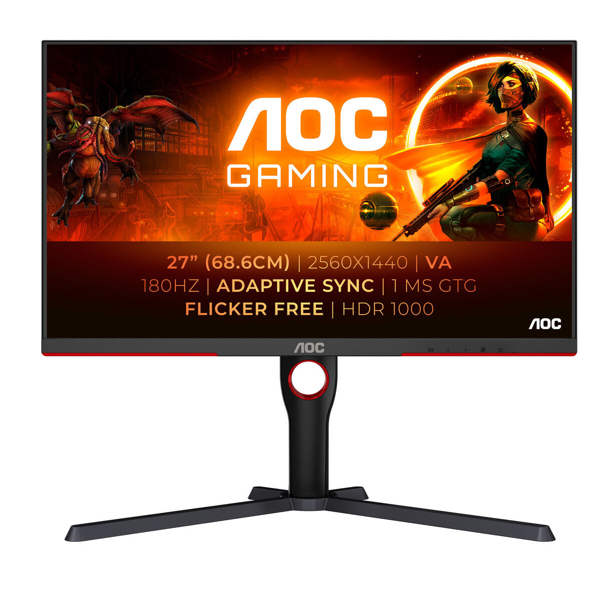 Gaming Skærm Aoc Q G Xmn Bk K Quot Hz