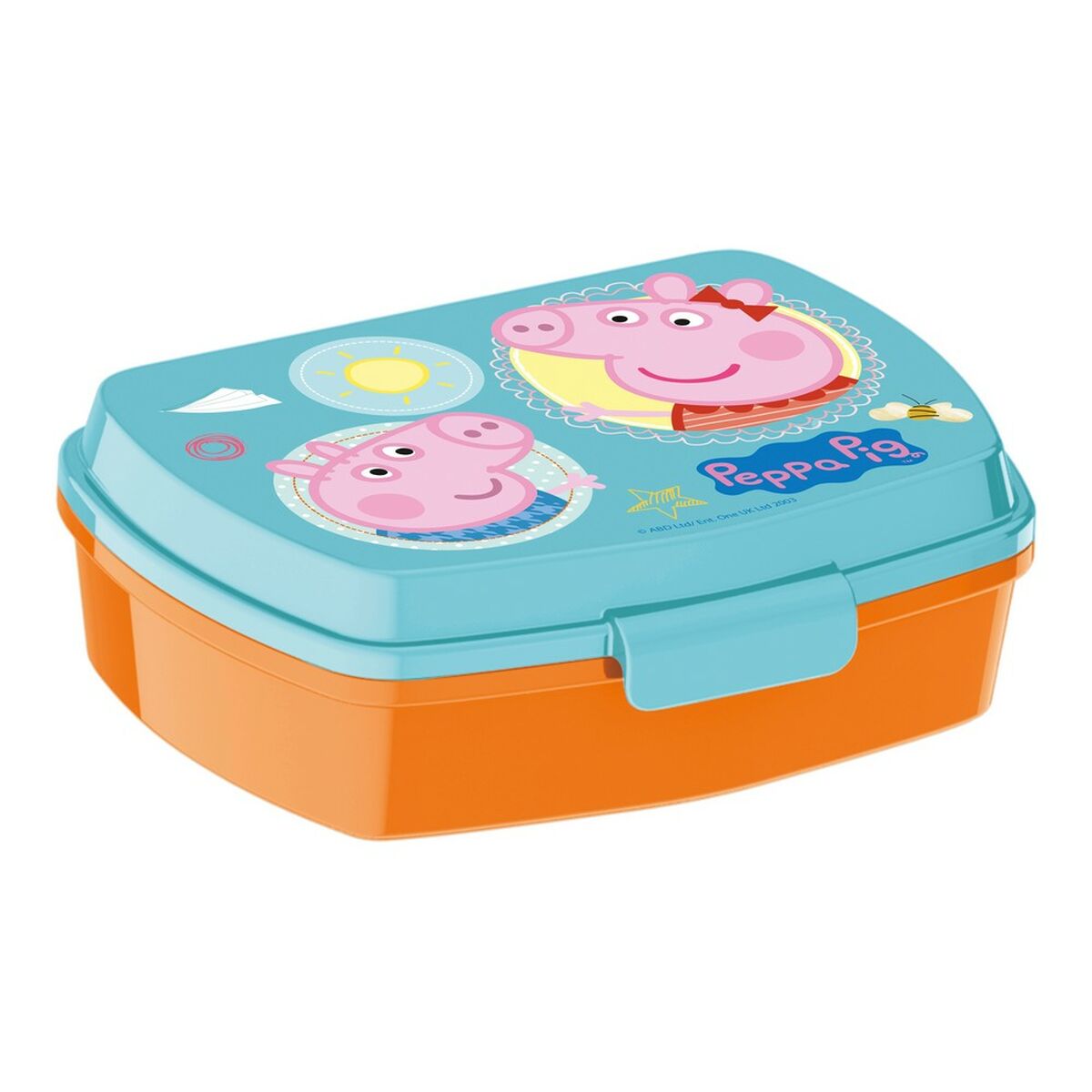 Madkasse Til Sandwich Peppa Pig Having Fun Plastik Lyserød   X   X   Cm
