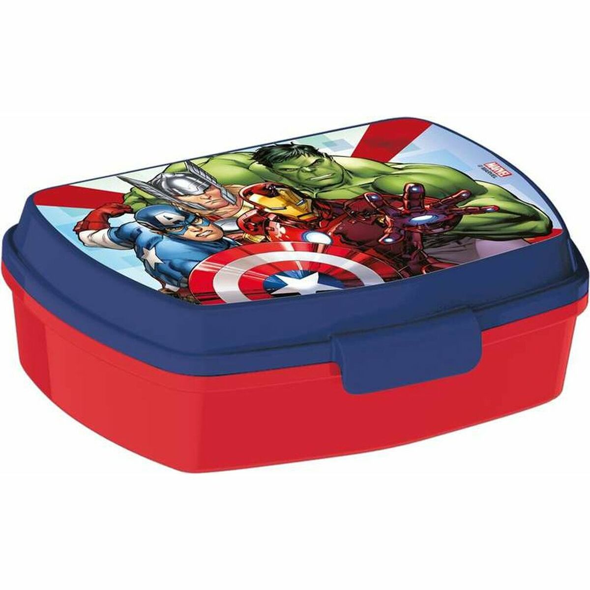 Madkasse Til Sandwich The Avengers Infinity Blå Plastik Rød X X Cm