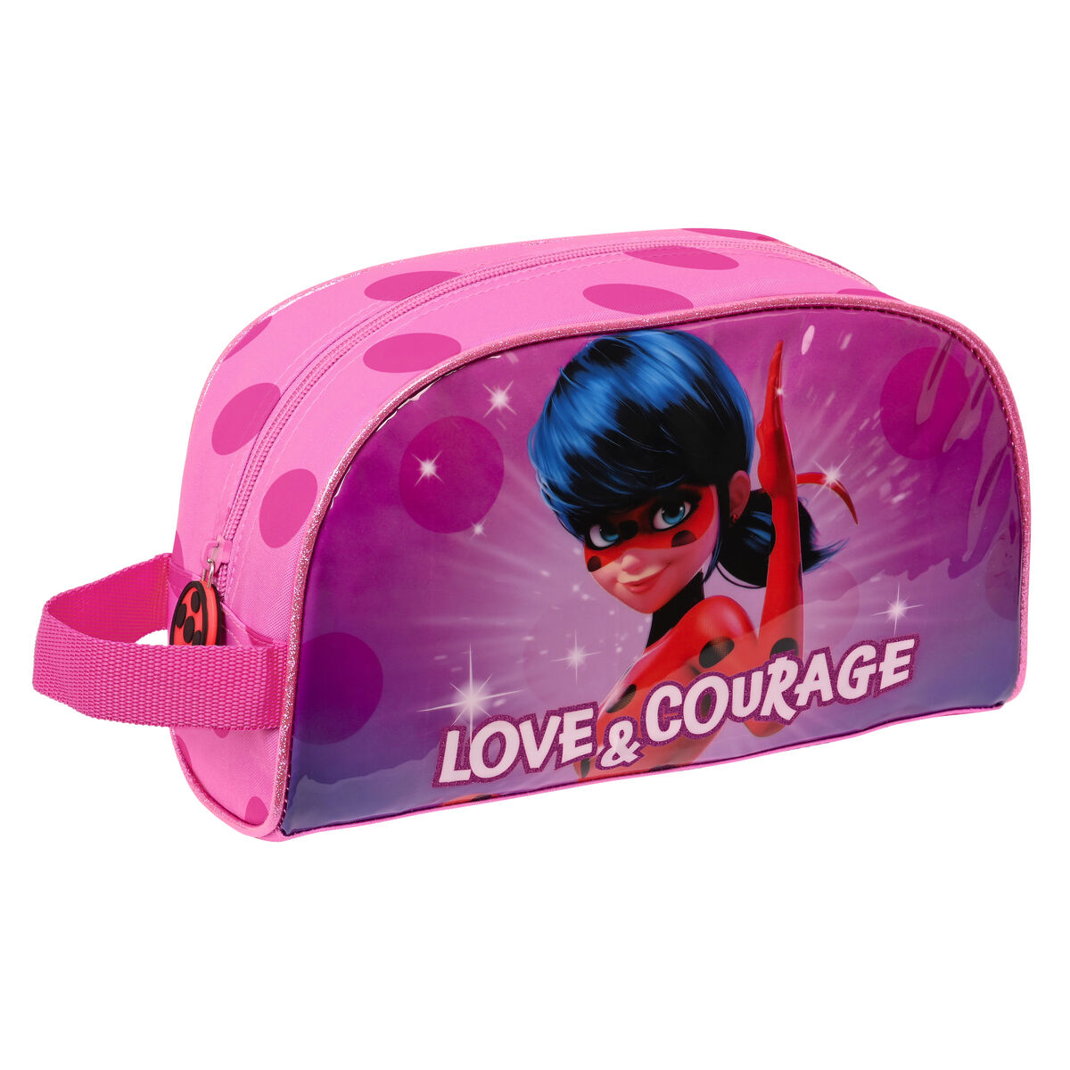 Skoletoilettaske Lady Bug Fuchsia   X   X   Cm