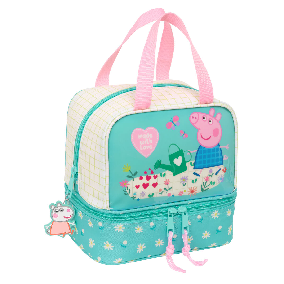 Madkasse Med Tilbehør Peppa Pig Pretty Flowers Gul Mint   X   X   Cm