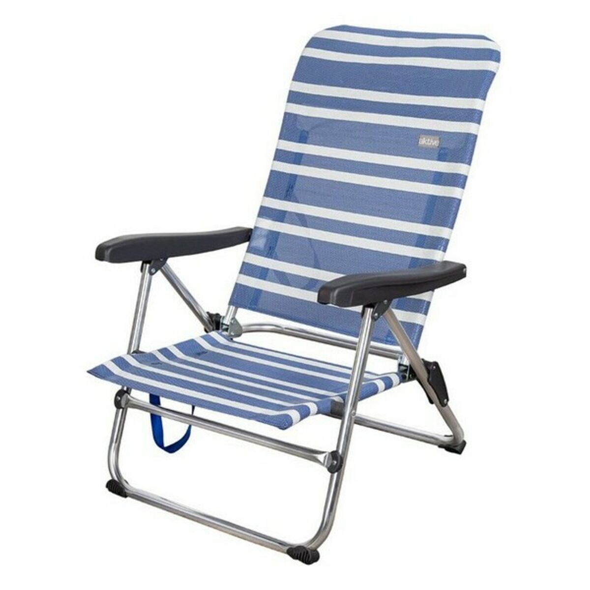 Strandkurv Mykonos Blå   Hvid Aluminium   X   X   Cm