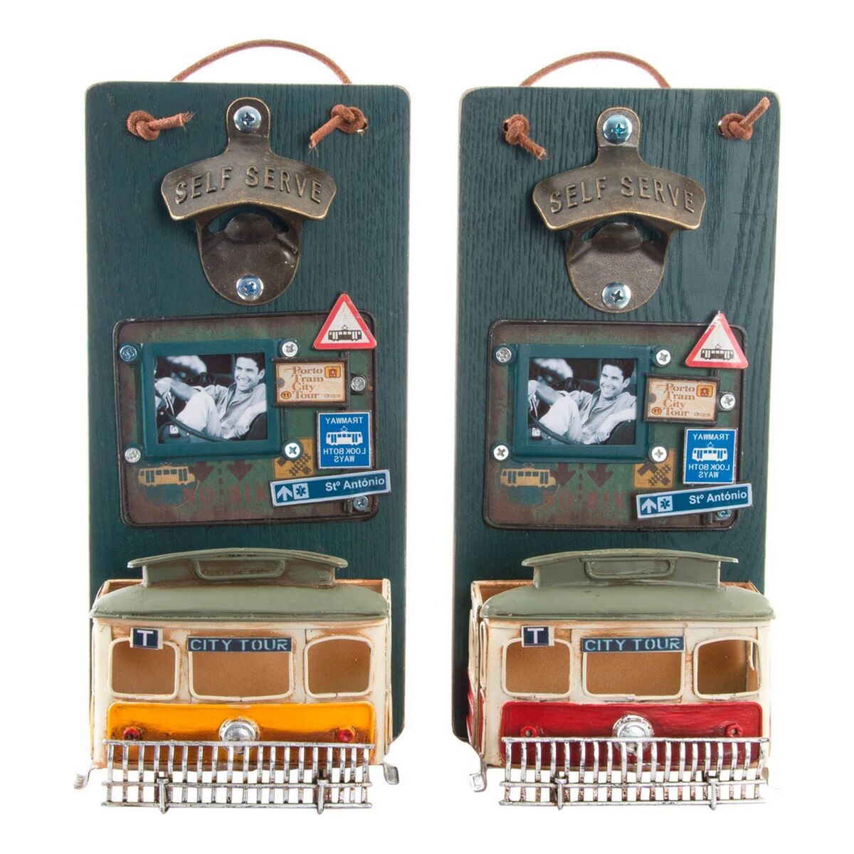 Oplukker Dkd Home Decor Self Serve Træ Metal   Pcs    X   X   Cm