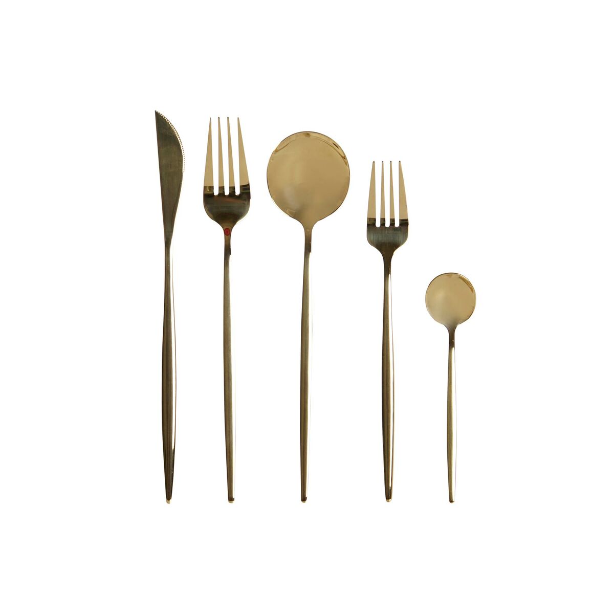 Bestik Dkd Home Decor Gylden Rustfrit Stål X X Cm Dele
