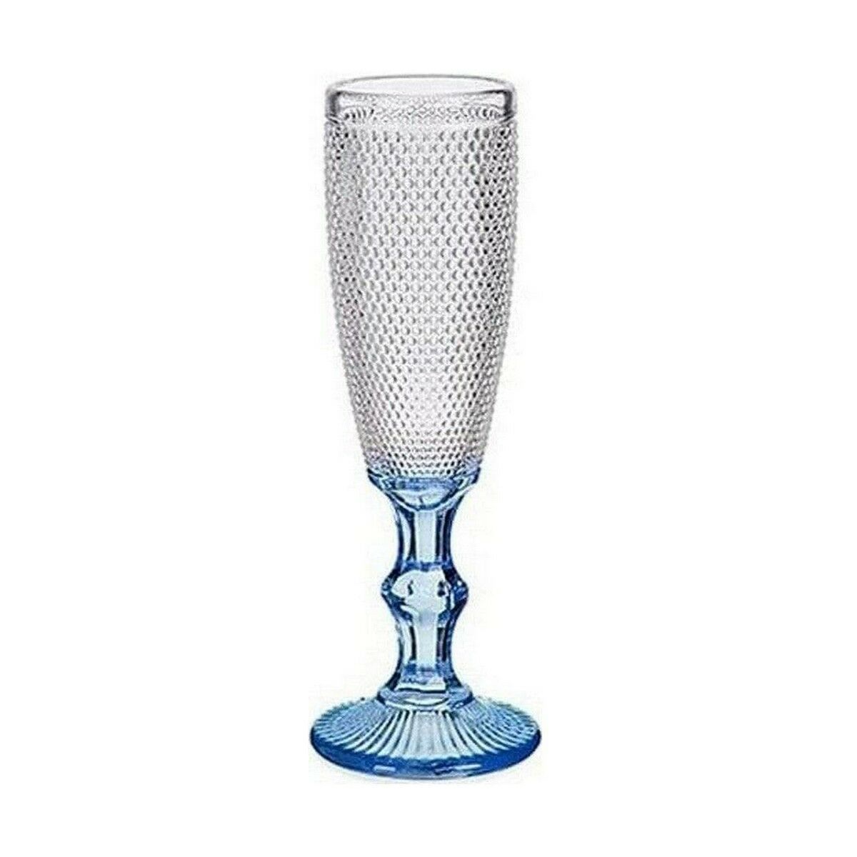 Champagneglas Koboltblå Ml