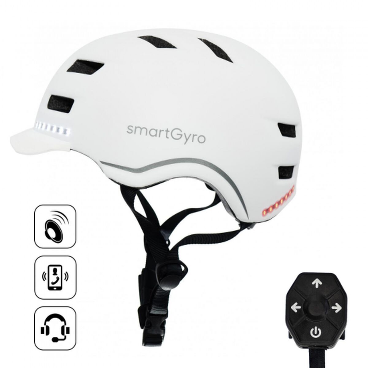 Hjelm Til Elektrisk Løbehjul Smartgyro Smart Pro Hvid  Refurbished A
