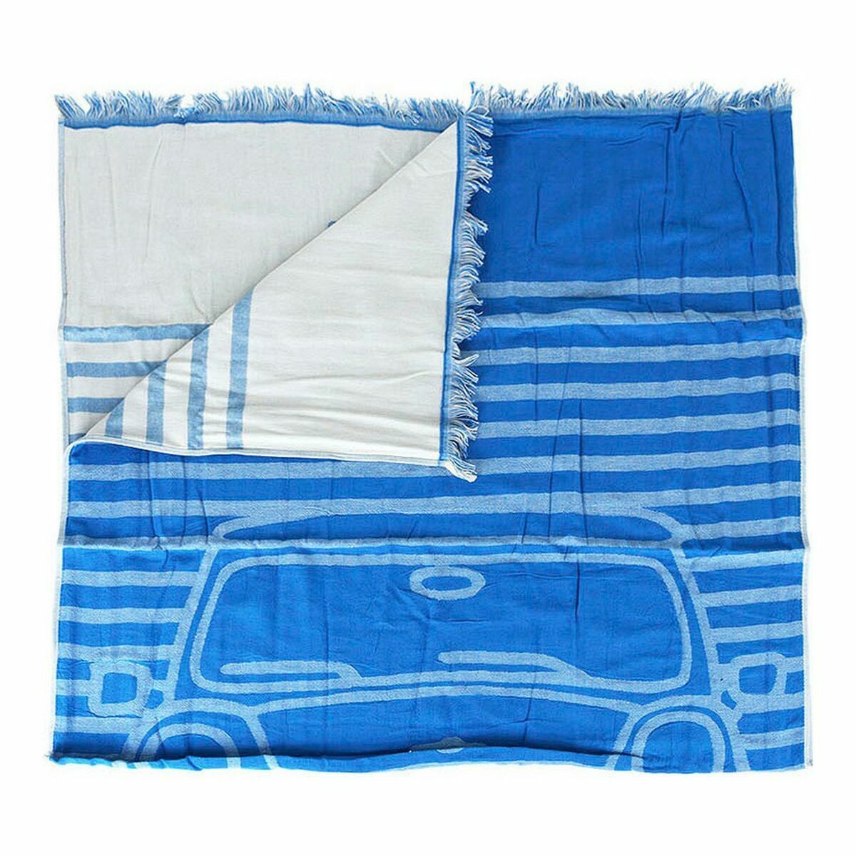 Håndklæde Sarong C? Llate La Boca Mini Bil Blå X Cm