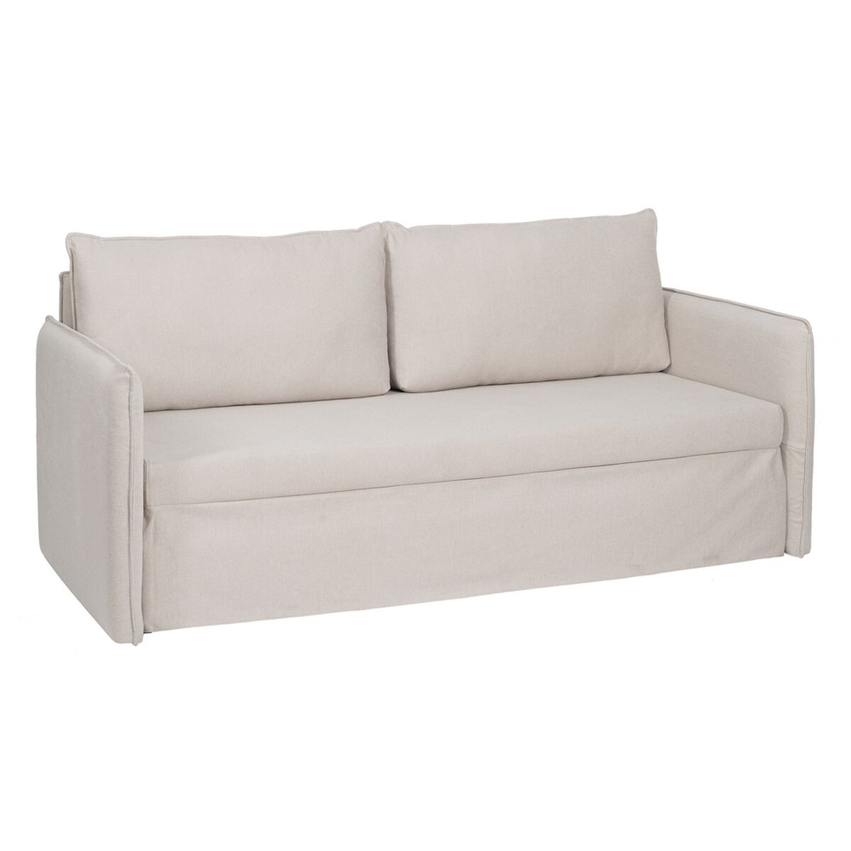 Sofa Beige Polyester Hør   X   X   Cm